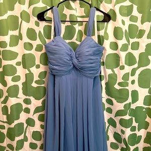 Azazie Millie Steel Blue Bridesmaid Dress